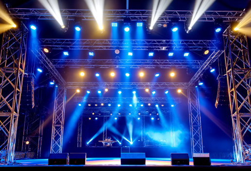 éclairage pour concerts à Vulaines-sur-Seine près de Fontainebleau en Seine-et-Marne 77